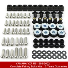 Stainless Steel Complete Fairing Body Bolts Kit Fit For Yamaha YZF-R6 1999-2002