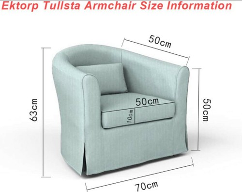 IKEA Ektorp Tullsta Armchair Slipcover NORDVALLA RED Chair Cover Xmas - Picture 3 of 3