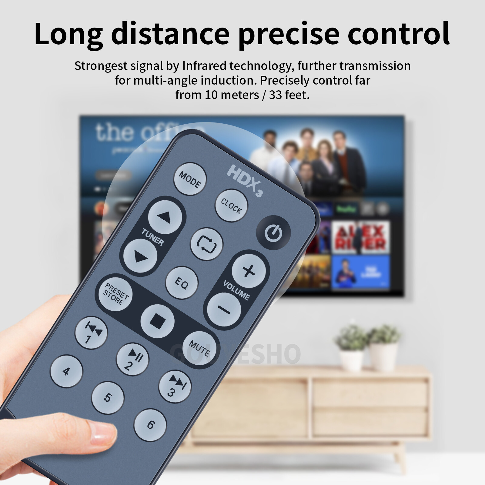 Universal For Polk Audio Mini CD AM/FM HD Radio System Soundbar Remote Control