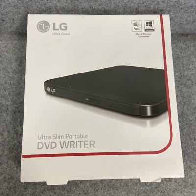 LG Ultra Slim Portable DVD Writer -Compatible SP80 -Open Box- still New !! 
