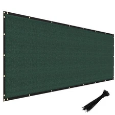 Privacy Fence Screen 6'x50' Heavy Duty Windscreen Fencing Mesh Fabric Shade Cove
