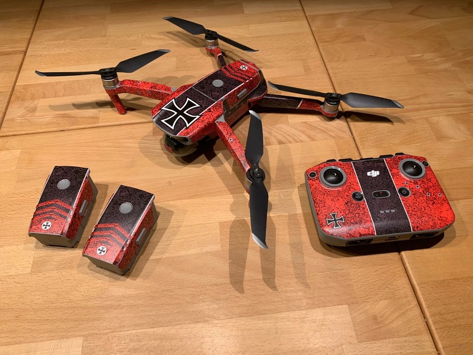 DJI Drohnen Aufkleber Skin Mavic Pro Air Spark Zoom Air 2 Air 2S Roter Baron - Bild 2 von 4