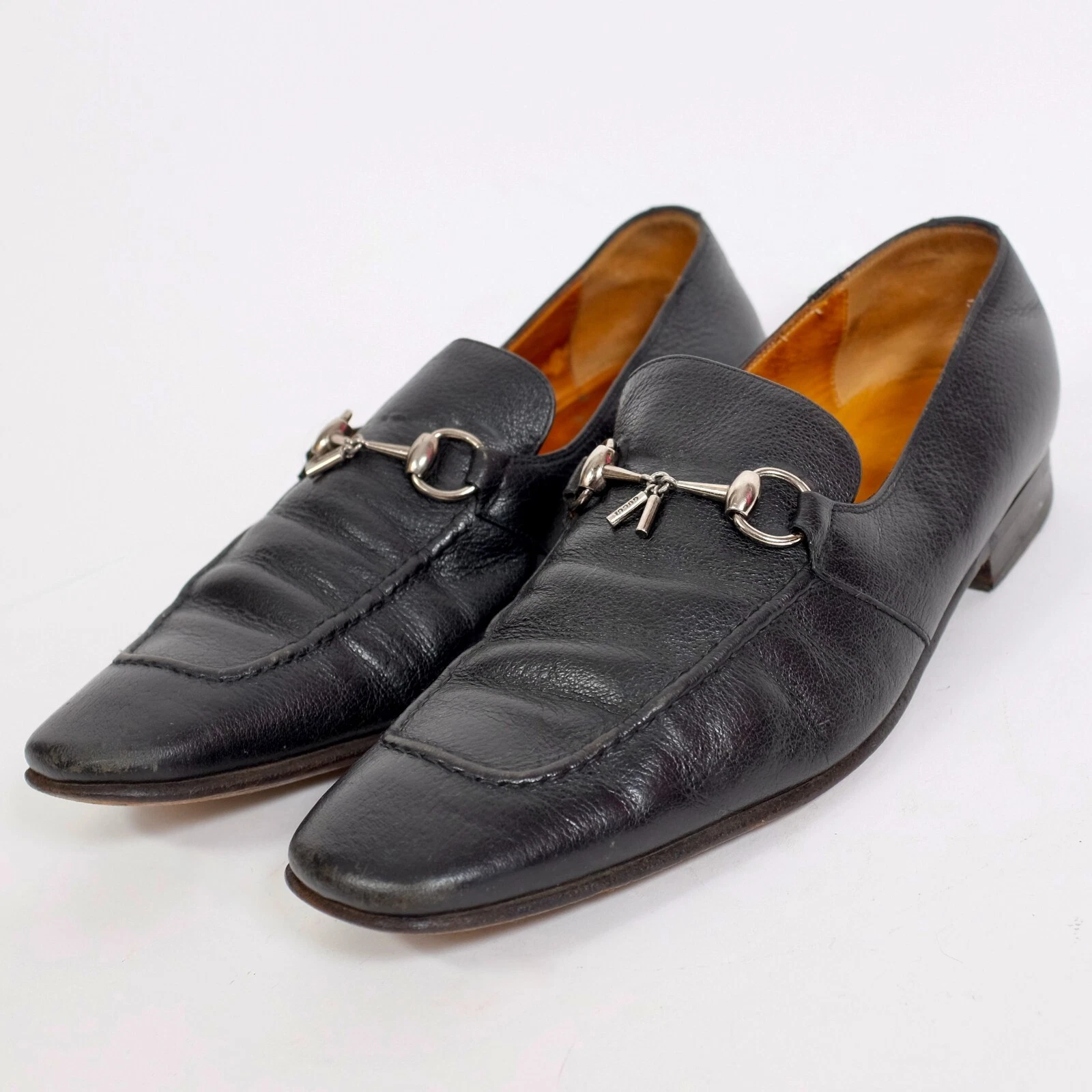 Années 90 Tom Ford pour GUCCI 9 US 9,5 mocassins chaussures noir cheval Y2K