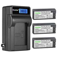 LCD Wall Charger 3 battery for Sony NP-FC11 DSC-P8 DSC-P9 DSC-P10