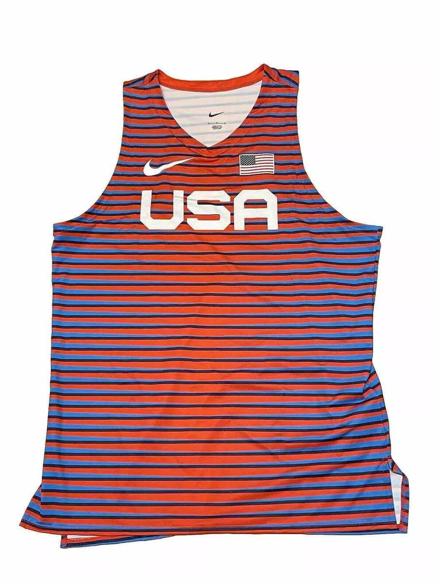 Nike Pro Elite Team USA Track & Field Singlet Top Men's XL