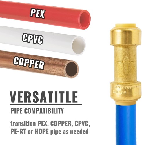 1/2 Inch Brass Check Valve with Disconnect Clip - Easy Install Plumbing Fittings - Picture 6 of 10