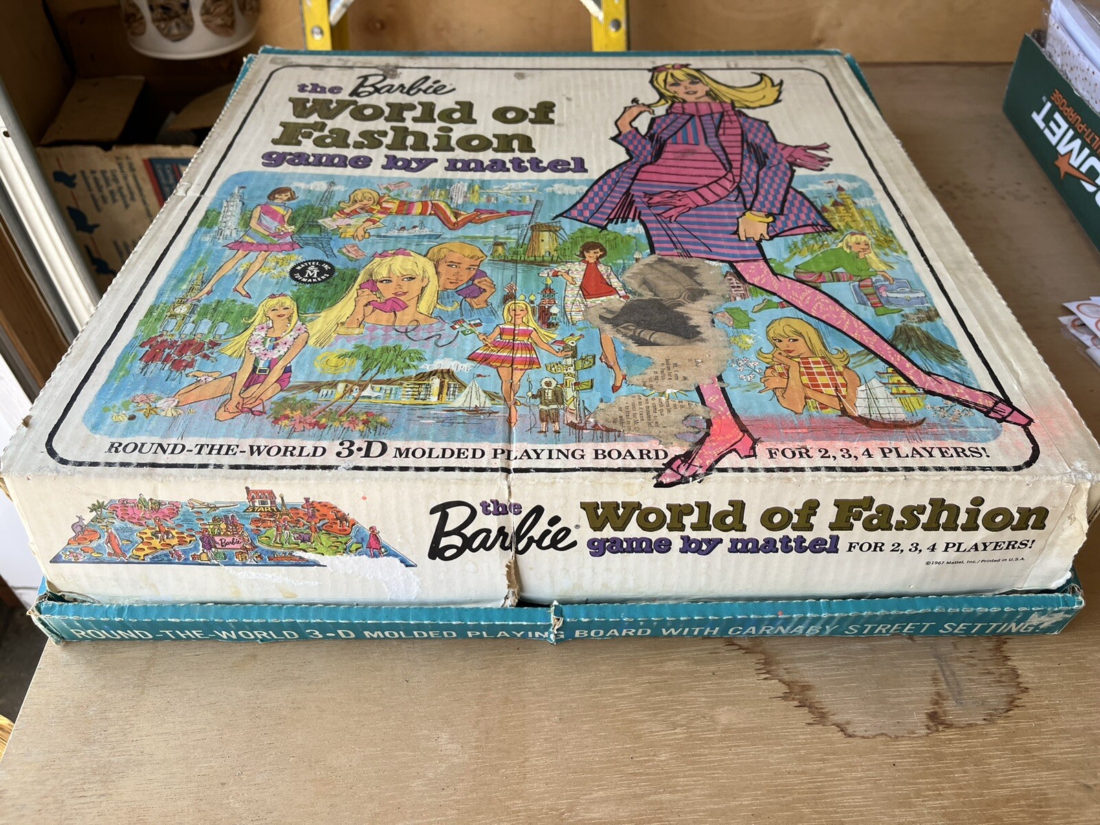 Vintage 1967 BARBIE 'World Of Fashion' Board Game Mattel eBay