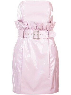 Original FLEUR DU MAL Lack Leder Kleid Paper Bag US 10 38/40 695$