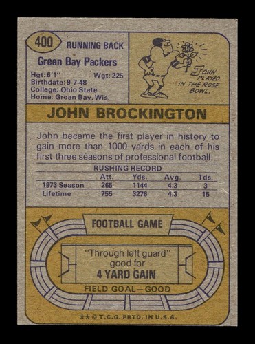 1974 Topps Football 301-528 EX/EX-MT Pick From List All PICTURED ss1 - Picture 125 of 279