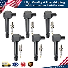 6PCS Ignition Coil+Iridium Spark plug Pack For Honda Odyssey Accord Acura UF242