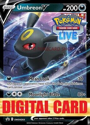 V Heroes Tin: Umbreon V SWSH203 - Pokemon TCG Live Code – Card