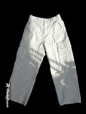 Vintage Old Navy Cargo Khaki Pants Y2K 2000s Boys Size 8 Wide Leg pockets