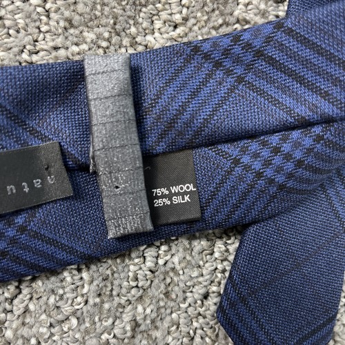 Lanificio F.LLI Cerruti DAL 1881 Neck Tie Fine Wool Silk Made In Italy Blue - Picture 4 of 4