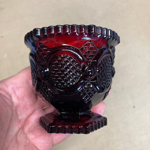 Vintage Avon 1876 Cape Cod Collection Ruby Red Sugar Bowl eBay