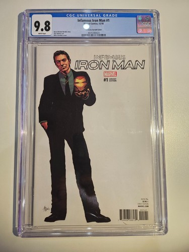 Infamous Iron Man 1 CGC 9.8 1:10 Deodato Robert Downey Jr. Var Cover 🔥🔥🔥