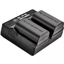BM Premium Battery (2-Pack) and Dual Charger for Canon LP-E6, LP-E6N