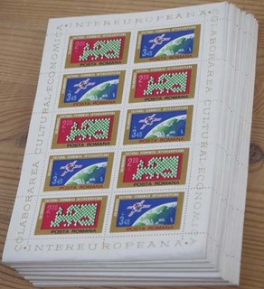 1974 Rumania; 100 hojas pequeñas INTEREUROPA /MNH MiNr. 3189/90 ME 1200