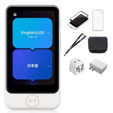 Japan NEW POCKETALK S2 Plus AI Translator with Global SIM 5-Year Plan White