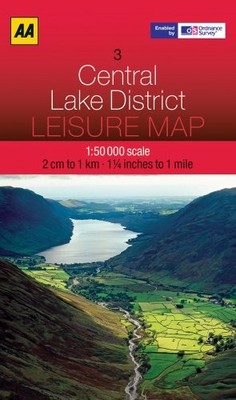 Leisure Map Central Lake District: 3 (AA Leisure Map by AA Publishing 0749572795