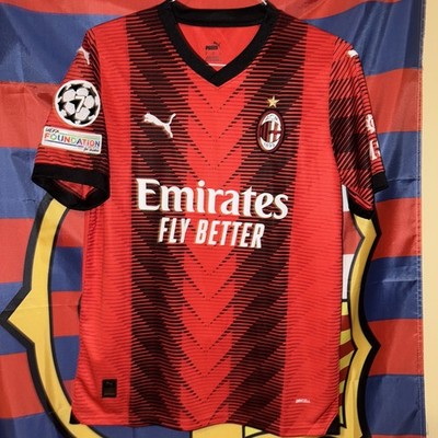 Puma Ac Milan 23/24 Home Kit No Name Size L Men's | eBay