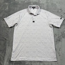 Bad Birdie Polo Shirt Mens Large Cairo Nights Geometric Golf Performance Stretch