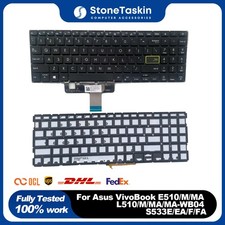 For Asus VivoBook E510/M/MA L510/M/MA/MA-WB04 S533E/EA/F/FA Keyboard US Backlit