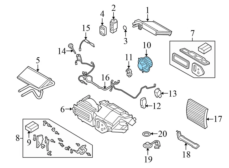 BMW 328I XDRIVE E90 LCI 2009-2012 - motor soplador / ventilador 693363 Foto 4 de 4