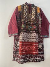 Embroidered Multicolor Kurta Size 36 Women's Traditional Long Sleeve