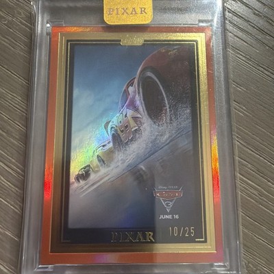 2025 Topps Disney Pixar Cars Wall Art Orange/25   #WA-18