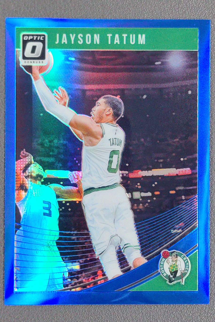 2018-19 Panini Donruss Optic Jayson Tatum Blue /49 #76 Boston Celtics