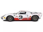 Solido Ford Gt40 Mk1 #3 Eric Dean Design 1/18 Diecast Model White S1803010