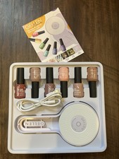 Gellen Gel Nail Polish Kit  Portable Nail Lamp W/6 Colors NEW IN BOX