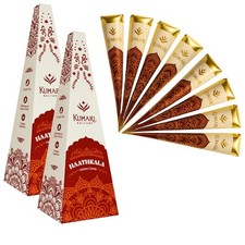 Henna temporary tattoo Kit Natural Dark Brown Color Pack of 8 Each 25g