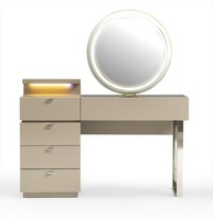 Schminktisch Mit Spiegel Beige Moderner Stil Elegant Funktional