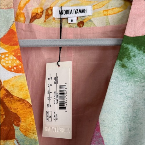 Andrea Iyamah Pana Estampado Corsé Mameluco Multicolor NUEVO con etiquetas - Imagen 7 de 9