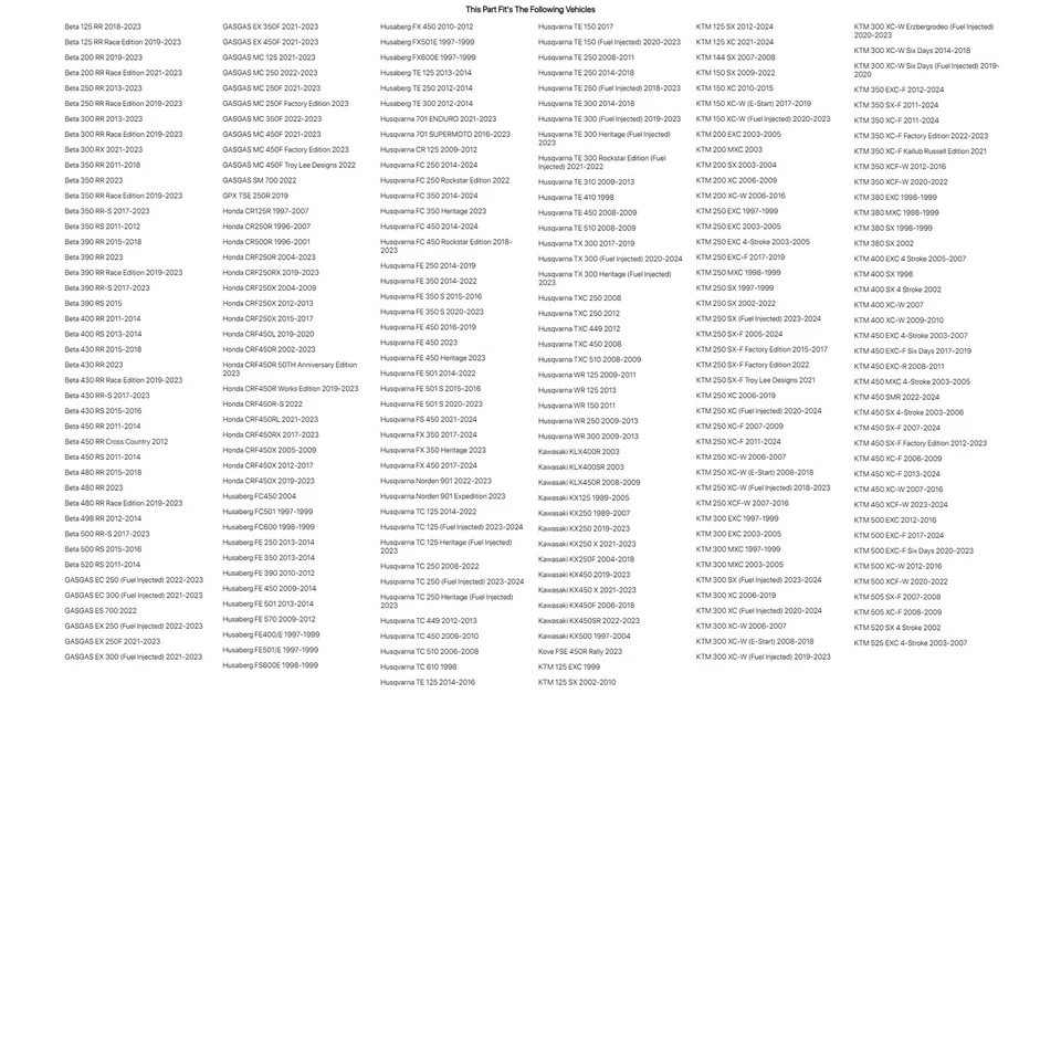 Seal Savers Fork Covers - Inverted Forks  Black For KTM 500 EXC 2012-2016 — 第 4/4 张图片