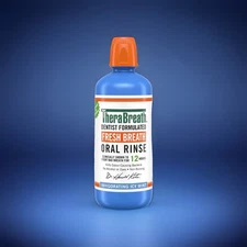 TheraBreath Fresh Breath Oral Rinse, Invigorating Icy Mint, 33.8 Fl Oz (1UNIT)