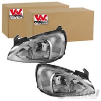 2X VAN Wezel H7/H7 Scheinwerfer SET Links+Rechts Passend FüR Opel Combo Corsa