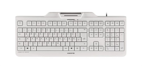 CHERRY KC 1000 SC Corded Smartcard Keyboard Light Grey USB (QWERTY - UK) - Picture 9 of 12
