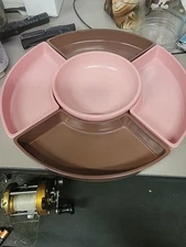 Vintage Mcm Hazel Atlas Milk Glass Chips And Dip Server