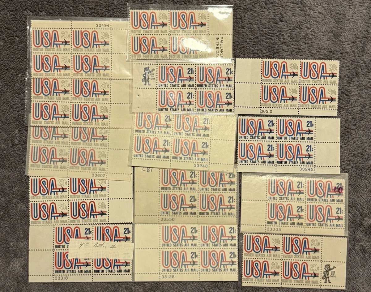 1971-1980 Year of Issue US Postal Stamp Plate Blocks & Multiples  display picture 1