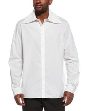 Valentino Solid Button Shirt Men's White 43