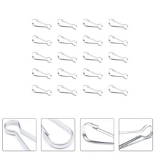 20 Pcs Carabiner Heavy Duty Keychain Clip Metal Spring Snap Hook