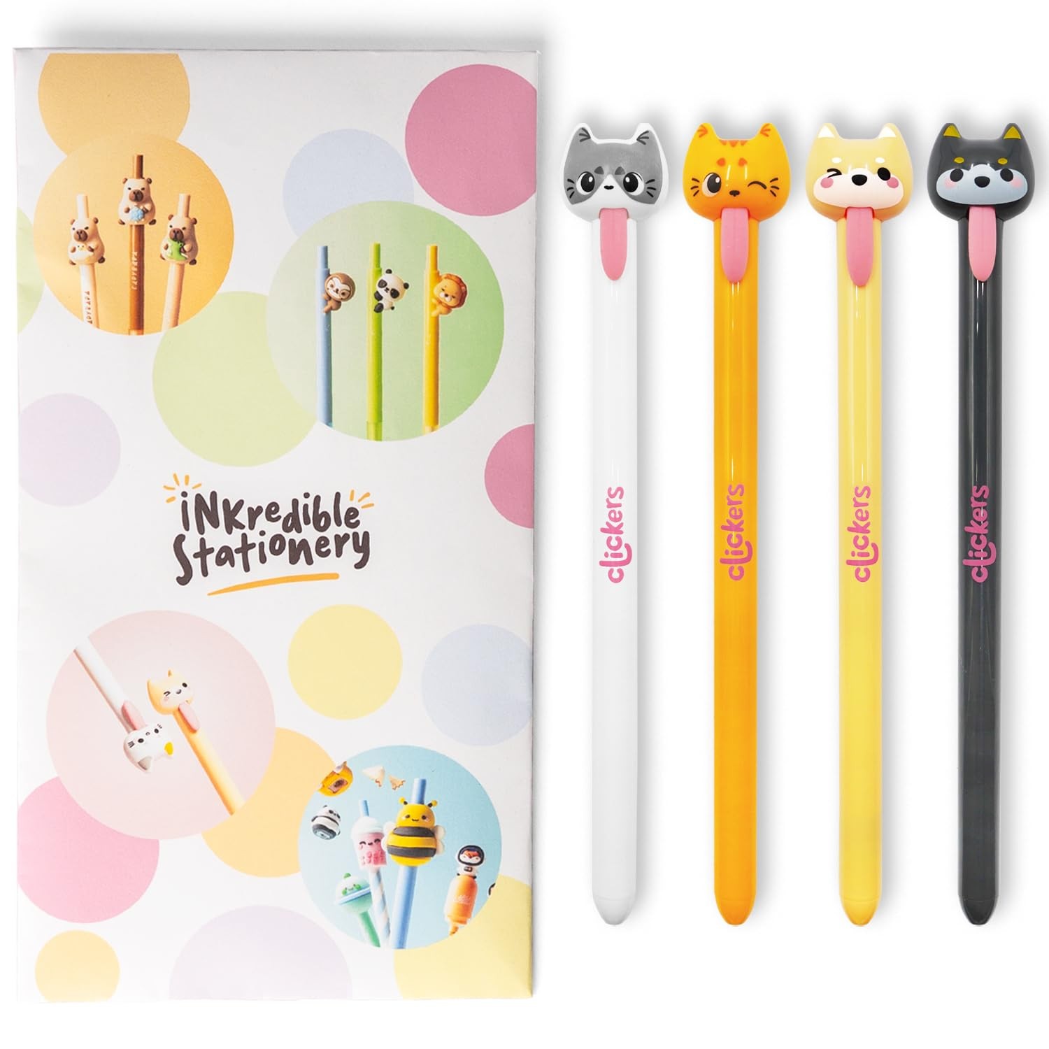 Stylos bille en forme de chat pour cadeau de papeterie enfant