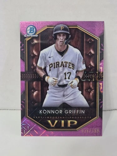 2025 Bowman Chrome Konnor Griffin Pink Mojo VIP /199 Pirates Prospect