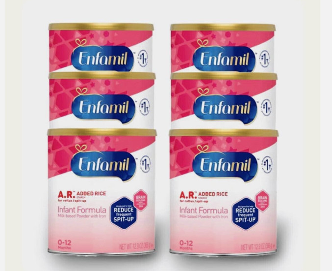 6 Enfamil A.R. Infant Powder Formula, For Reflux & Spit-Up, 12.9 oz can EXP 5/26