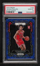 2023-24 Panini Prizm Choice Blue 32/49 Julian Phillips #125 PSA 10 GEM MT 14t3