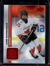 Jaime Bourbonnais 2023 Upper Deck Team Canada Juniors #49 Foilboard Red