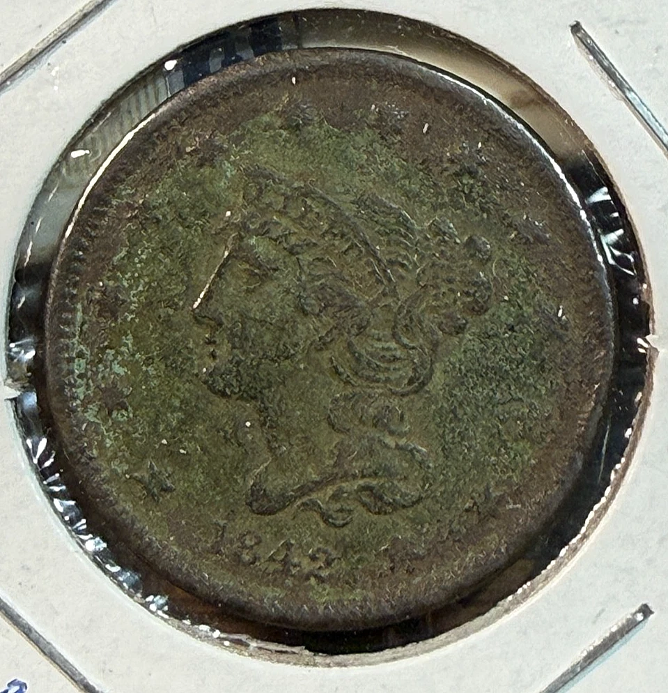 1842 Year Braided Hair Large Cents (1839-1857) for sale | eBay
