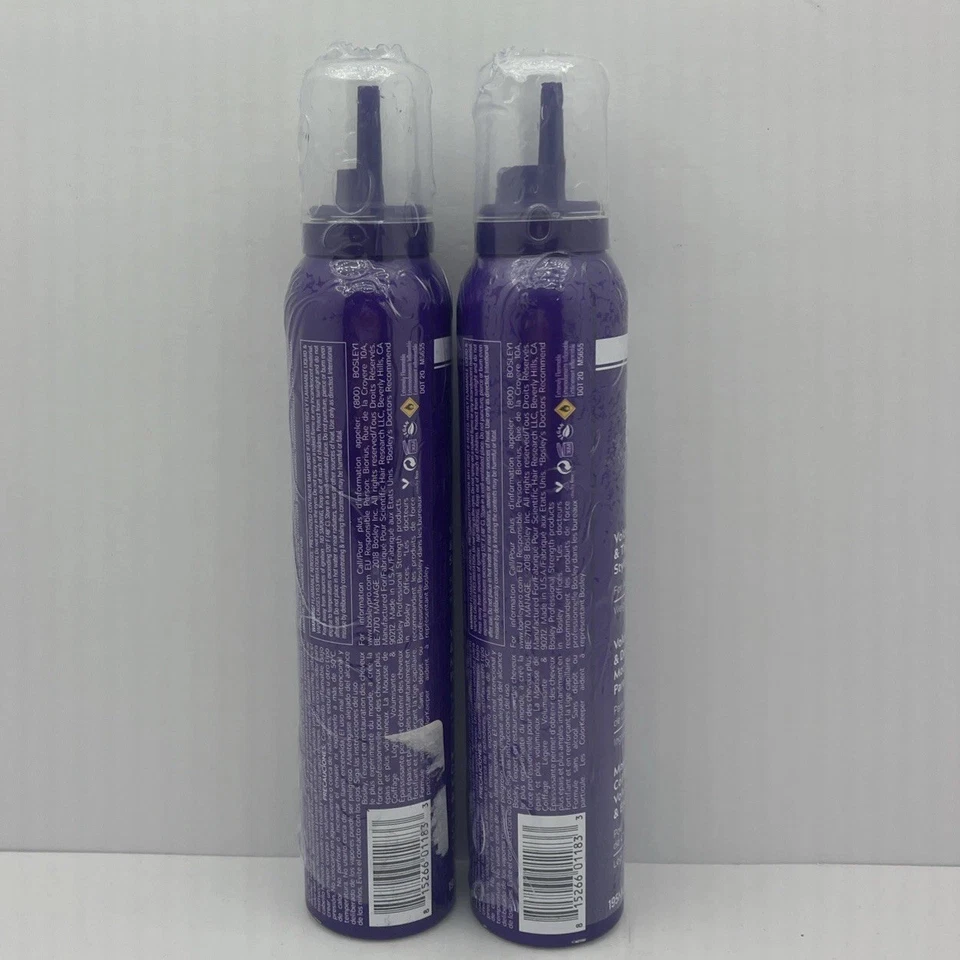 Bosley Mousse de peinado voluminizadora y espesante sujeción media 6,6 oz Lote de 2 Foto 4 de 4